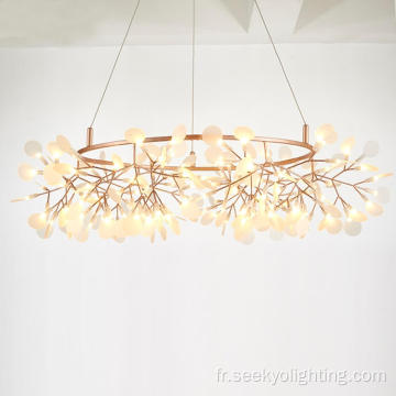 Lustre moderne luxe grand pendentif à LED Home